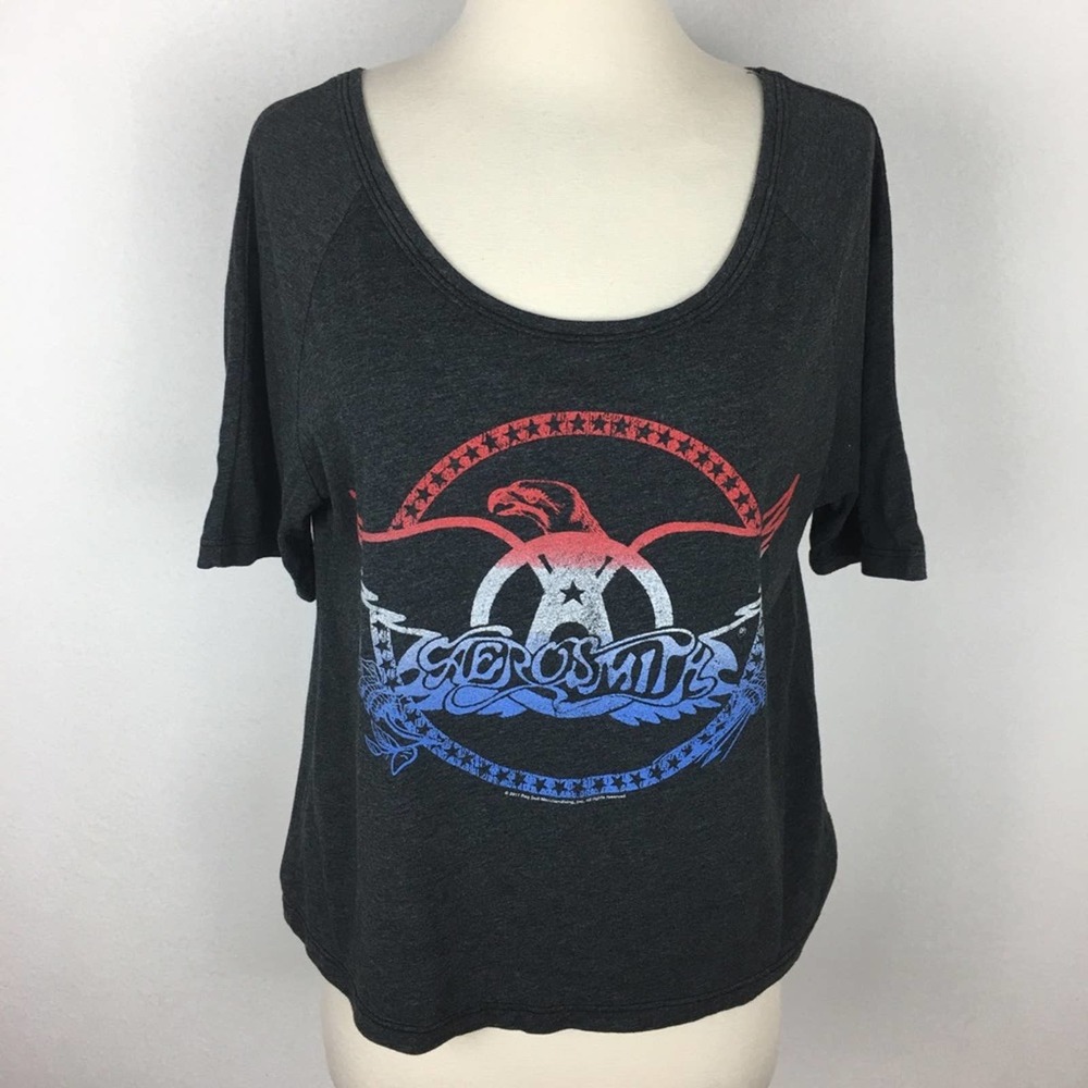 Aerosmith Graphic Crop Top size Medium